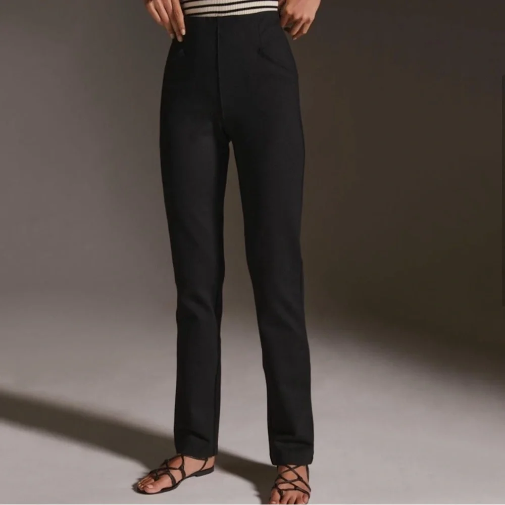 Anthropologie Maeve Ponte Straight Leg Pant
